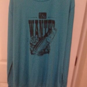 Blue Graphic Long Sleeve Dri Fit